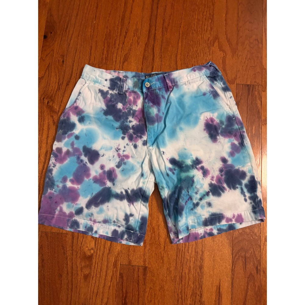 Polo Ralph Lauren Prospect‎ Short Purple and Blue Tie Dye Shorts Size 34